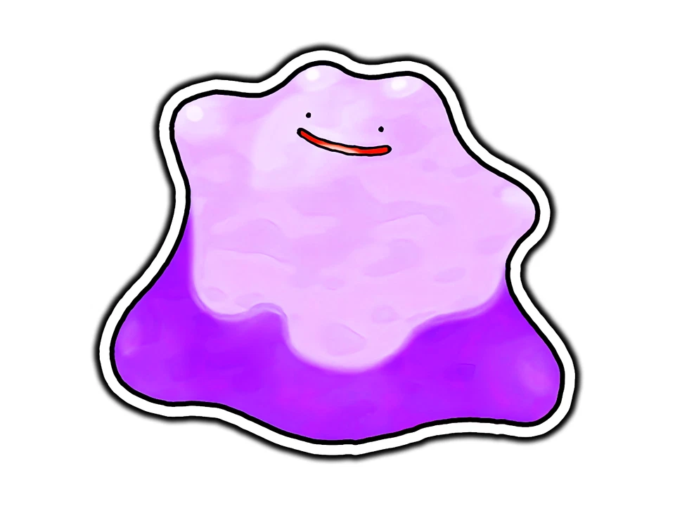 Calcomanía adhesiva de vinilo impermeable troquelada Ditto  Foto 1 de 1