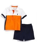 NWT Boys Ralph Lairen Shorts Polo shirt outfit age 3 months