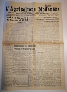 Lotto L'AGRICOLTORE MODENESE ANNO XVI 1960 annata quasi completa - Bild 1 von 3