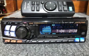 ALPINE CDA-7877J 1DIN CD Head Unit Car Audio Working Confirmed - Picture 1 of 10