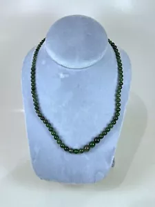 Beaded Green Aventurine Gemstone Fashion Jewelry choker /Necklace 18”/6 mm Width - Picture 1 of 3