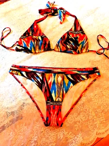 Neckholder-Bikini, bunt, Gr. 42/44 - Bild 1 von 4