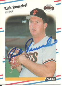 Rick Reuschel San Francisco Giants Personally Autographed Card
