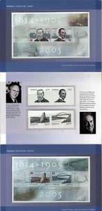 Suecia y Noruega edición conjunta 2005 Bridge Scott 2514 sellos y estampados negros carpeta - Imagen 1 de 2