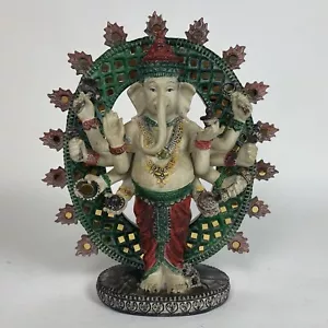 Statua Karma And Luck Ganesha - Alta 11,25 pollici per 9,75 pollici di larghezza - Foto 1 di 9