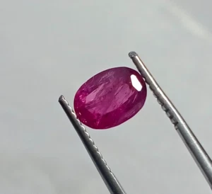 1.6 Ct Natural Cut Pink Color Kashmir Sapphire Loose Gemstone From Pakistan - Picture 1 of 11