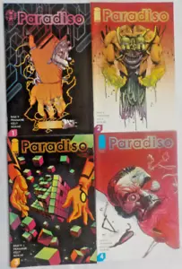 Menge 4 Comics Paradiso #1-4 Bild Post Apokalypse Sci-Fi Mythic City Dystopie - Bild 1 von 2