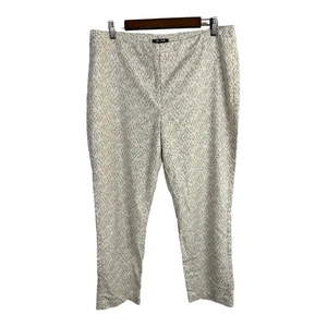 Nic+Zoe Cropped-Hose Damen Übergröße 16 abstraktes Muster cremefarben  - Bild 1 von 9