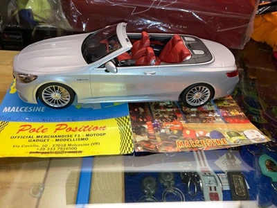 GT764 GT SPIRIT 1:18 MERCEDES AMG S65 V12 SILVER CABRIO L. E. 250 PCS SHIP. WOR. - Immagine 1 di 4