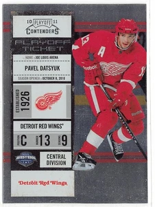 2010-11 Playoff Contenders Playoff Tickets #7 Pavel Datsyuk /100 - Picture 1 of 2