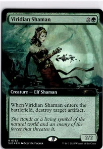 MTG Secret Lair Foil Viridian Shaman (Extended Art) 782 SLD R NM Scan MagicTheGa - Picture 1 of 2