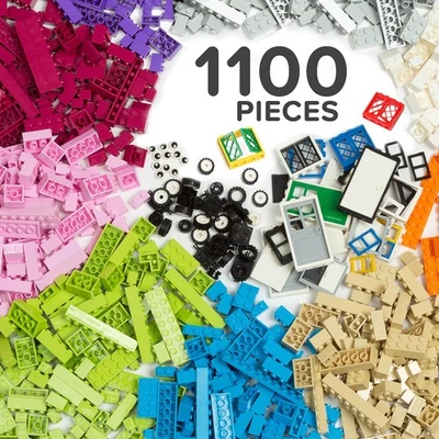 1100 Piece Building Bricks Kit Pastel Colors - Compatible with All Major Brands - Image 1 of 4