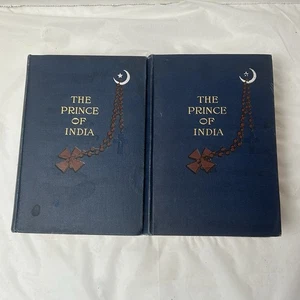 The Prince of India Vol 1 & 2 Lew Wallace 1893 Hardcover First Edition Antique - Foto 1 di 7