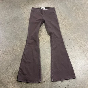 We The Free Damen Schlagjeans Schlaghose Größe 27 Braun Stretch - Bild 1 von 12