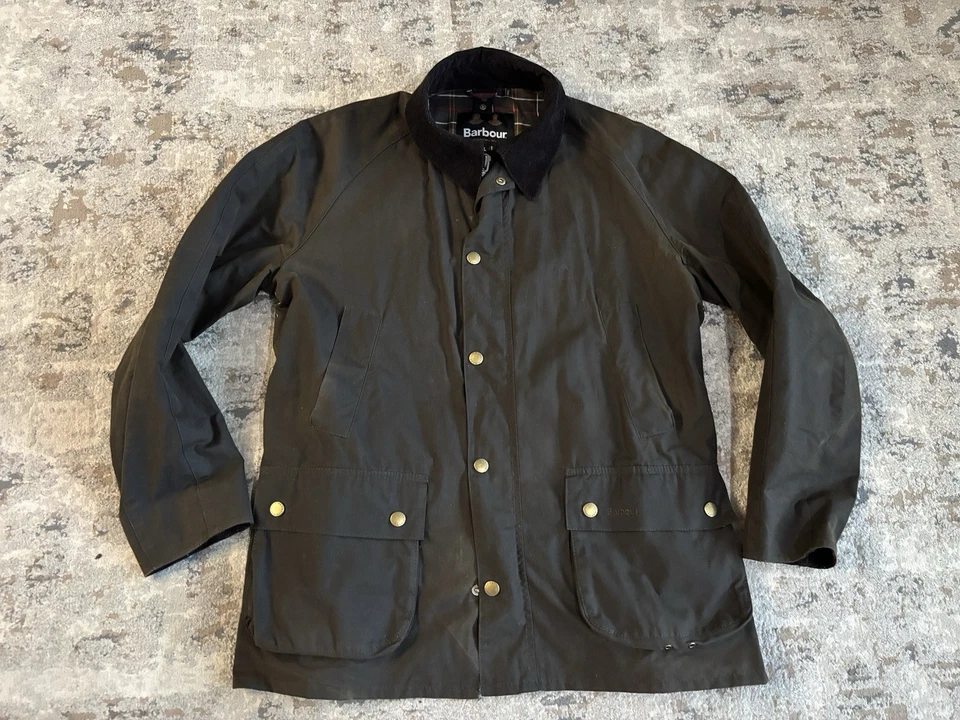 Chaqueta encerada Barbour Ashby oliva para hombre talla XL - excelente estado apenas usada Foto 1 de 4
