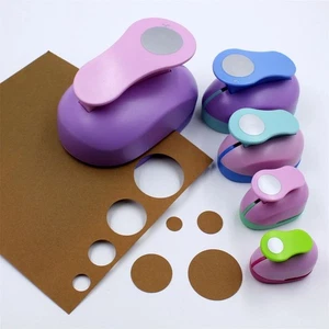 1xPaper Flower Round Hole Punch Kids Toys DIY Puncher Paper Scrapbooking Cutter - Picture 1 of 18