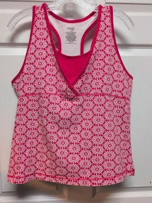  Camiseta sin mangas para mujer. Cereza/Blanco Talla XXL Sin Mangas Danskin Elástico  Foto 1 de 4