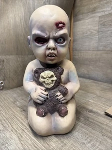 Molde soplado bebé zombi malvado decoración de utilería de Halloween 12 1/2 de alto - Imagen 1 de 8