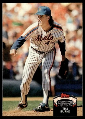 1992 Stadium Club Tim Burke New York Mets #392 - Image 1 of 2
