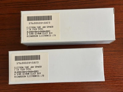 Par de tubos 5R4WGB CETRON NOS novo em caixas - datas correspondentes - Imagem 1 de 3