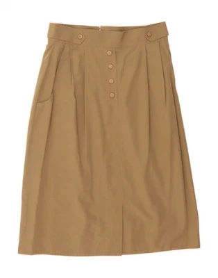VINTAGE Womens Midi Skirt EU 40 Medium W28 Brown CD03 - Image 1 of 4