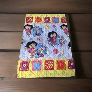 Vintage Y2K 2002 Dora the Explorer Quilt Toddler Bed Comforter Dan River Rare - Bild 1 von 6