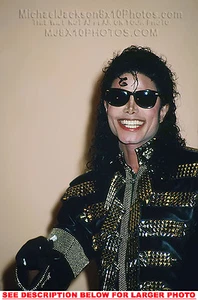 MICHAEL JACKSON 1996 in BLACKnGOLD (1) RARE 8x10 PHOTO - Picture 1 of 1