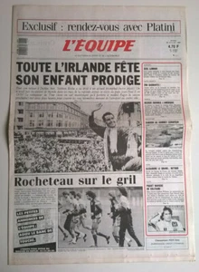 L'EQUIPE N°12.820 du 28/07/1987 - Toute l'Irlande fête son enfant prodige - Picture 1 of 4