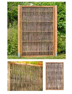B-Ware Sichtschutz Haselzaun Komfort Gartenzaun Flechtzaun | WEIDENPROFI - Bild 1 von 17