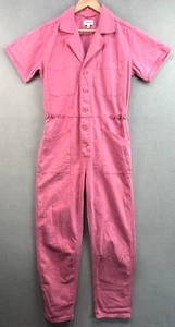 PISTOLA Jumpsuit Small Grover Pink Flamingo Baumwolle Kurzarm Revolve MÄNGEL - Bild 1 von 19