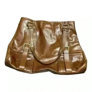 Kenneth Cole New York braune große Ledertasche Schultertasche - klassisch & geräumig - Bild 1 von 1