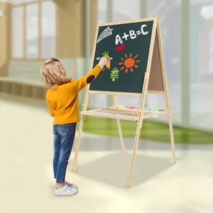 Art Easel, Easel For Kids, Adjustable Height With Magnetic Dark Green Board New! - Picture 1 of 19