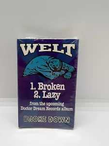 New, Rare Sealed Welt Promo Cassette Single - Broke Down. Doctor Dream Records - Picture 1 of 4