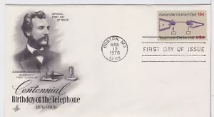 TurtlesTradingPost- Alexander Graham Bell- Telephone 1976 #1683 FDC - Artcraft - Picture 1 of 1