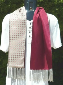 Vintage Sammy Reversible Scarf Cravat Ascot Dapper Scooter Mod Goodwood 1960s 70 - Picture 1 of 6