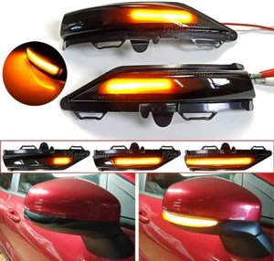 Blinker LED Leuchten Progressive Seite für Ford Fiesta MK8 schwarz getönt dynamisch - Bild 1 von 5