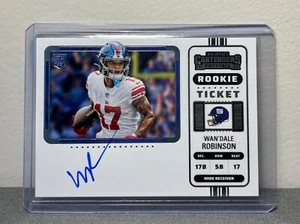 2022 CONTENDERS #141 WAN'DALE ROBINSON AUTOGRAPH ROOKIE GAINTS VARIATION - Picture 1 of 2