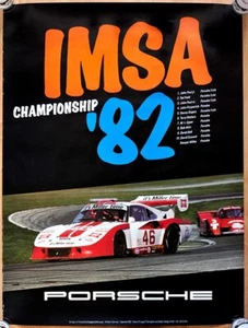 orig. Plakat Renn Poster " IMSA Meisterschaft / Campionship 1982 " Porsche 935 - Bild 1 von 4