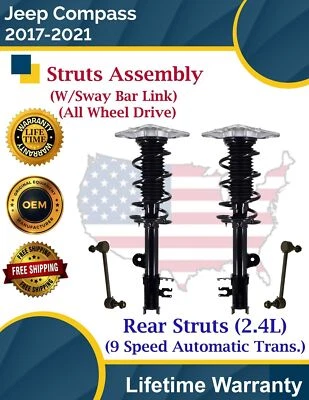 Puntales traseros y barra estabilizadora OE para Jeep Compass 2017-2021 2,4 L 4X4 garantía de por vida Foto 1 de 4