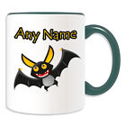 Personalised Gift Bat Mug Money Box Customise Name Message Coffee Cup Halloween