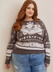 Torrid Disney Aristocats Marie Sweater Cat NWT New 1X - Picture 1 of 3
