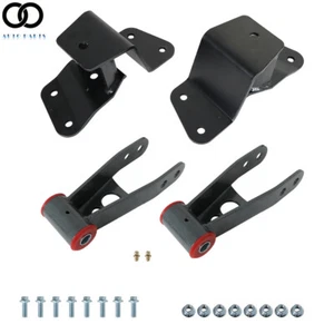4" Rear Drop Kit Shackles & Hangers For 1988-1998 Chevy Silverado GMC 1500 Truck - Bild 1 von 12