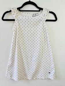 CUTE!! PETITE PLUME GIRL'S POLKA DOT PRINT AMELIE NIGHTGOWN WHITE&BLACK*GIRL'S 5 - Picture 1 of 8