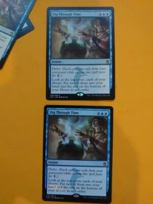 Dig Through Time x2  MTG Card.  Khans of Tarkir.  As pictures - Image 1 of 4