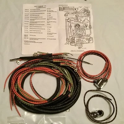 Harley 70321-48 Complete Panhead 1949-53 Wiring Harness W/ Wired Switches USA - Image 1 of 3