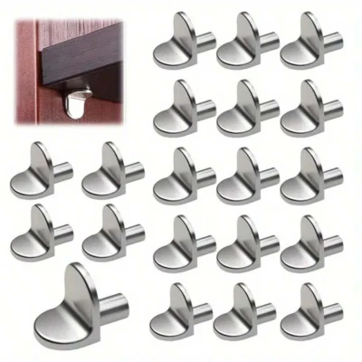 60pcs Steel Shelf Supports Metal 5mm Plug In Stud Pegs Pins For Kitchen Cabinets - Image 1 of 4