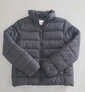 The Children's Place Girls Puffer Jacket Black Size L 10-12 - Picture 1 of 4