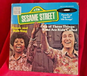 Sesame Street One Of These Things / What Are Kids Called Brand New 45 RPM Record - Picture 1 of 6