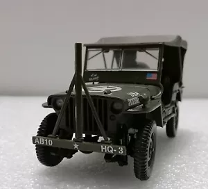 JEEP WILLYS U.S. Army - Rare Vintage 1/18 Scale , Solido , France 1990s - Picture 1 of 5