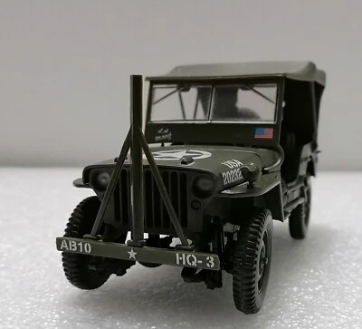 JEEP WILLYS U.S. Army  - Rare Vintage 1/18 Scale , Solido , France 1990s - Image 1 of 4